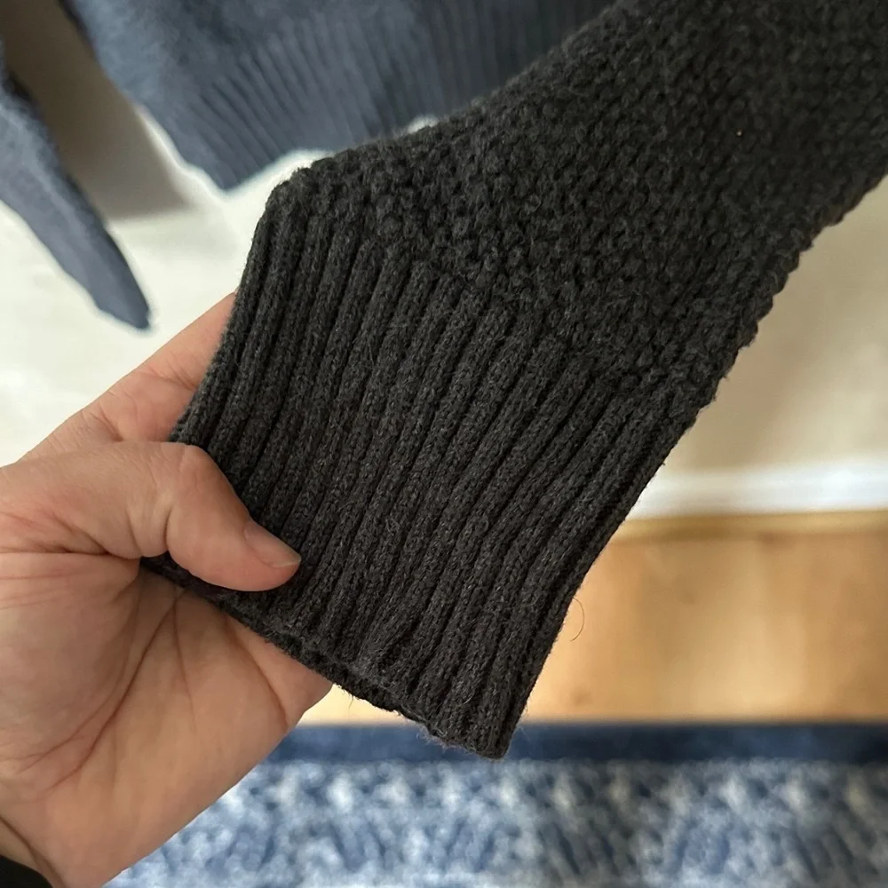 J. Crew Dark Gray Zip-Up Sweater